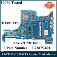 LSC Refurbished For HP 15-CU 15-CU0001TX Laptop Motherboard L22875-601 L22875-001 DAG7CMB16E0 I5-8250U CPU DSC 530