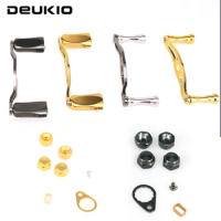 DEUKIO All Metal Baitcasting Reel Handle Knob Double Rocker for Shimano DAIWA ABU Cast Saltwater Drum Wheel DIY Accessories
