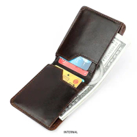 Rfid Blocking Genuine Leather Mens Wallet Bifold Dollar Clips Designer Wallets Famous Brand Male Wallet Money Bags