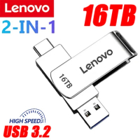 Lenovo 16TB USB 3.0 Pen Drive 8TB 4TB High Speed Transfer Metal SSD Pendrive Cle Portable U Disk Flash Drive Memoria USB Stick