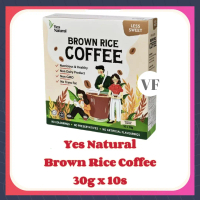 Yes Natural Brown Rice Coffee Less Sweet 30g x 10s - Halal