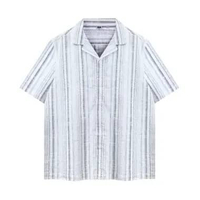 M231 Kemeja Pria Hawaii Tenun Oversize pendek 1312 Dewasa-L