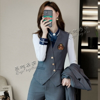 酒吧前臺接待職業馬甲百褶裙套裝秋季桌球俱樂部服務員工作服yuyu