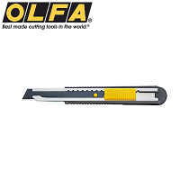 日本OLFA專業壁紙刀美工刀FWP-1(超薄型厚0.25mm刀片;ABS握把+不鏽鋼軌道+高碳鋼刀片SK-2)壁紙切割刀cutter