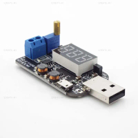 Micro USB 5V to 3.3V 9V 12V 18V 24V Adjustable Buck-Boost Power Supply Voltage Regulator Module LED 