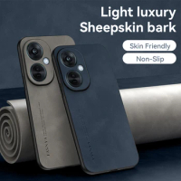 New Luxury Original Sheepskin Leather Silicone Phone Back Case Cover For OPPO K11X K11 X shockproof Bumper Coque for OPPO K11X