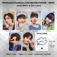 (ISI 6 PCS) Photocard Boy Next Door WHO! - PC Premium 2 Sisi Kartu Kpop Merch Unofficial Bonedo BND