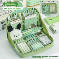 Tempat Pensil Transparan Kapasitas Besar Pencil Case  Large Tempat Pensil Transparan Kotak Pensil ko