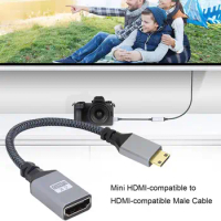 4K 60Hz Mini to Adapter Support 1080P Ultra HD Compatible TV Video Adapter for Computer Camera Projector Camcorder