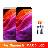 6.9" LCD For Xiaomi MI MAX 3 LCD Display Screen Touch Digitizer Replacement Parts For XIAOMI Max 3 Display With Frame Assembly