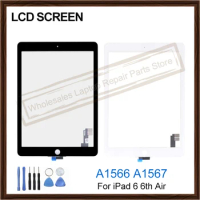 A+++ 9.7" Tablet for iPad 6 6th Air 2 Touch Screen Digitizer Panel A1566 A1567 front LCD Screen glass Tools