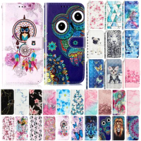 S7 edge Case for Capa Samsung Galaxy S7 edge Case Painted Owl Cover Samsung Galaxy S7 S8+ S8 Leather Magnetic Stand Wallet Case