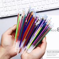 100 Colors Glitter Gel Pen Refills Craft Marker Neon Pen Ink Refills Metallic Pastel Fluorescence for Coloring Books Drawing