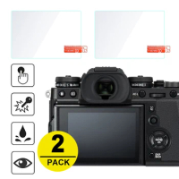 2x Tempered Glass Screen Protector for Fujifilm X-T3 X-H1 X-T2 X-T1 X-T100 X-T20 X-T30ii XF10 X-E3 X70 X-Pro2 X-Pro1 X100T X100F