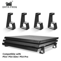 DATA FROG Wall Mount For PS4 Slim Pro Feet Stand Console Horizontal Holder Game Machine For Playstation 4 Accessories