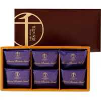 【銀座千疋屋】奶油夾心餅乾 (蘭姆葡萄乾/綜合水果) 6入/15入#蘭姆葡萄 6入-蘭姆葡萄 6入
