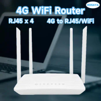 4G wifi router CPE SIM card Hotspot CAT4 32 users RJ45 WAN LAN wireless modem LTE router