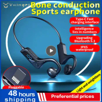 Bone Conduction Earphones Bluetooth Wireless IPX8 Waterproof MP3 Player Hifi Ear-hook Headphone With Mic Headset For Swimming 6