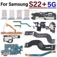 Charging Port Board For Samsung S22+ 5G Loudspeaker Earpiece Speaker Fingerprint Sensor Signal Anten