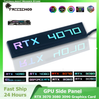 Casing PC DIY RGB แผงด้านข้าง VGA RTX 3070 3080 3090การ์ดจอ GPU Backplate Board ROG 5V 3PIN ARGB AURA SYNC