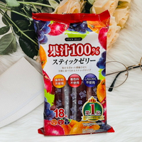 日本 Ribon 立夢 綜合水果風味果凍條 果汁100% 270g (橘子/蘋果/葡萄)