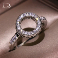DODO Vintage Round Love Rings For Women Cubic Zirconia Bridal Fine Wedding Engagement Jewelry Anxiety Mood Rings For Teen Girls