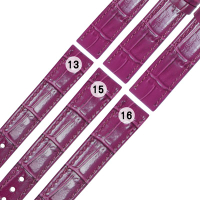 Watchband / SEIKO LUKIA 精工 壓紋牛皮替用錶帶 紫色