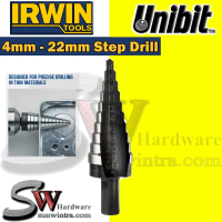 IRWIN UNIBIT STEP DRILL #11104 #4 4-22MM