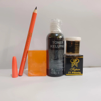 paket toner fleksol - cream sp hitam siang malam - sabun oren - dan pensil alis