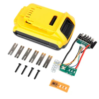 Battery Plastic Case+18650 Lithium Battery Protective Board for Dewalt 5-Cell Battery Tool Battery C