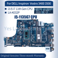 For DELL Inspiron 3501 Vostro 3400 3500 Laptop Mainboard LA-K032P CN-0X9TX0 0X9TX0 0G4GH1 0GGCMJ 0M96P9 Notebook Motherboard