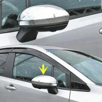 For Nissan NOTE 2021 2022 Car Styling ABS Chrome Stickers Rear View Eyebrow Side Rearview Mirror Cover Trims Frame Accessories