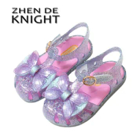 2023 Summer New Girls' Sandals Soft Sole Comfortable Children's Jelly Shoes Casual Cute Baby Princess Shoes