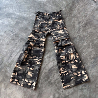 Chaosism 2in1 FLARED CARGO PANTs CAMO V1 hoạ tiết lính