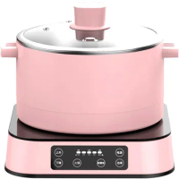 220V 2.5L Household Automatic Lift Electric Hot Pot Stainless Steel Inner Multi Cooker Intelligent Low-Sugar Rice Cooker