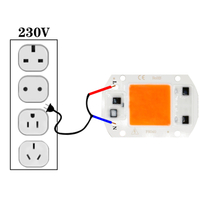 LED Grow Plant Light Chip Full Spectrum 220V 110V 20W 30W 50W สำหรับในร่มต้นกล้าเติบโตและดอกไม้แสง