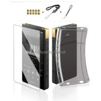 Soft Clear TPU Protective Case Cover for Sony Walkman NW-ZX700 NW-ZX706 NW-ZX707 with Front Screen Protector Tempered Glass