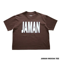 JAMANBKK / JAMAN MOCHA TEE / เสื้อยืดทรงครอป สีน้ำตาล คําแนะนําการขายที่ร้อนแรงในเดือนนี้