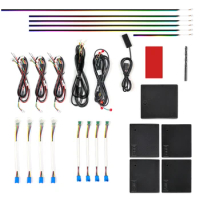 18 in 1 symphony ambient light lighting car interior dashboard door universal rgb car dynamic chasing ambient light