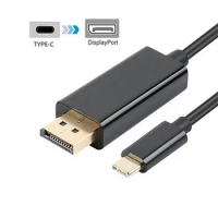 USB 3.1 Type C USB-C to DisplayPort DP 4K UHD HDTV Cable for Chromebook &amp; Macbook &amp; Laptop 1.8M
