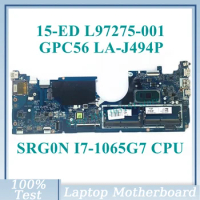 L97275-001 L97275-501 L97275-601 L93870-601 W/SRG0N I7-1065G7 CPU GPC56 LA-J494P For HP 15-ED Laptop Motherboard 100%Tested Good