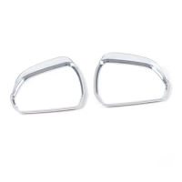 For Ford EVOS 2022 Chrome ABS Car Rearview Mirror Rain Eyebrow Cover Trim Frame Moldings decoration Stickers