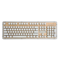 AZIO RETRO MAPLE BT 藍芽楓木打字機鍵盤(PC/MAC)中英鍵帽