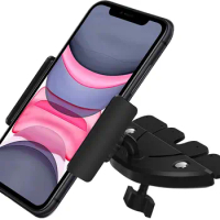 Univerola Phone Holder CD Slot Car Mount Holder With Spring Holder 360 Rotation Car Cradle For IPhone 10 Car Phone Mount For Mi5