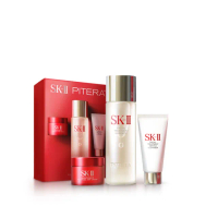 【SK-II官方直營】PITERA新客組入門緊緻嫩肌套裝組(青春露75ml+活膚霜15g+潔面乳20g/禮盒/臉部保養)