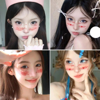 Valentine's Day Waterproof Sweat Resistant Cute Face Tattoos D0U8