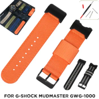 Nylon Wristband For Casio G-Shock Mudmaster GWG-1000 Watch Band Gshock GWG1000-1A Sports Canvas Watch Strap with Tool
