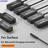 15V 65W DC Power Adapter Converter for Microsoft Surface Pro 3 4 5 6 7 8 9 Book 1/2 USB C PD to Laptop Charger for Surface Go