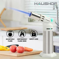 HAUSHOF Multipurpose Refillable Kitchen Torch Lighters For Baking Soldering and Craft Industral Using - Butane Gas Not Included
