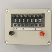 Decimal resistance box Intuitive reading 7 digits 0.1% accuracy 1W power DIP switch adjustment